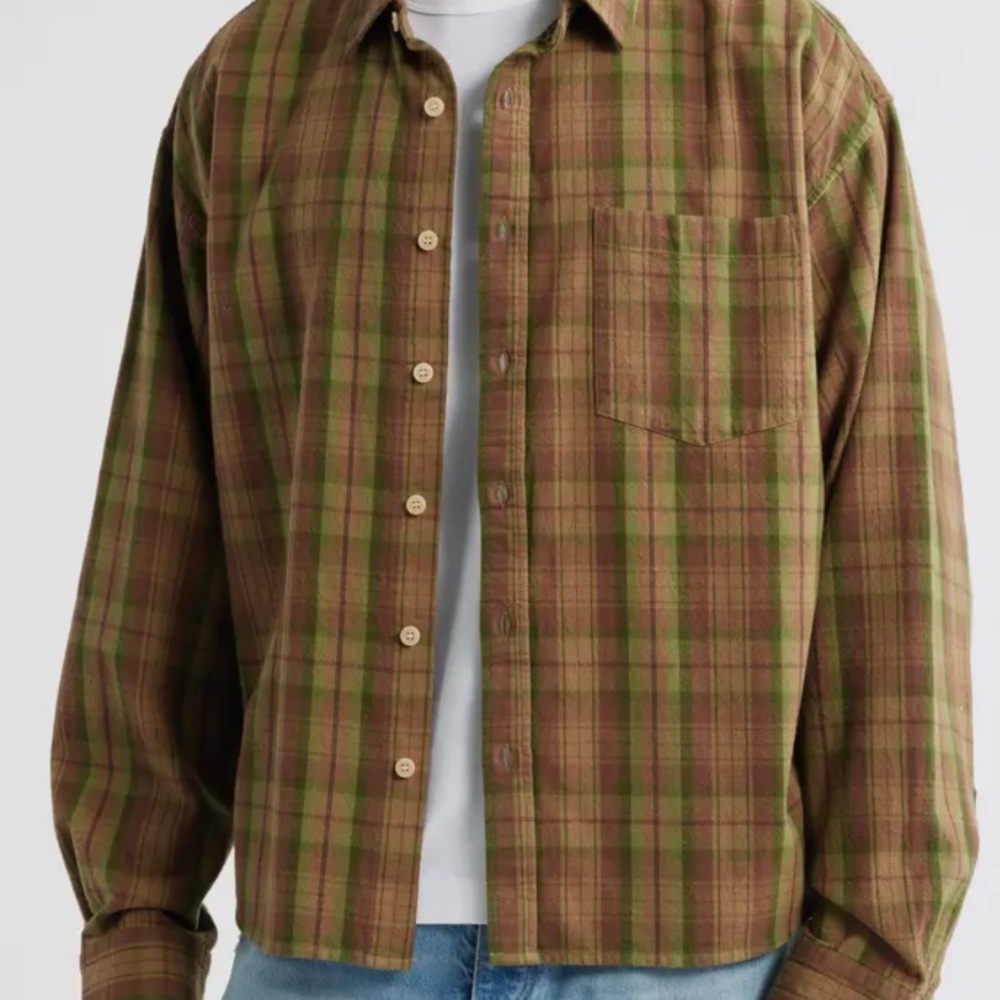 Elwood Art Department Plaid Poplin Button-Up Shirt